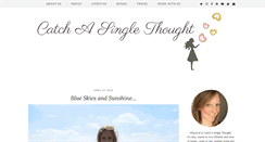 Desktop Screenshot of catchasinglethought.com